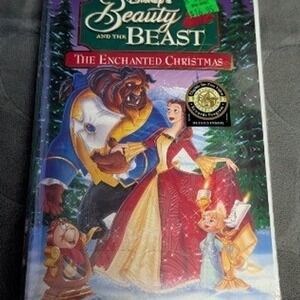 Disney Beauty and the Beast The Enchanted Christmas VHS Factory Sealed Clamshell